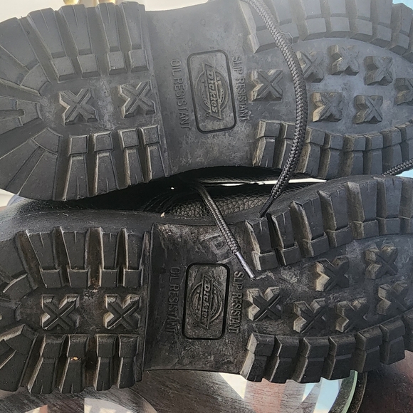 Dickies Raider Men's Black Leather Sz 11 Work Boots Oil Slip Resistant Lot5 - Picture 7 of 9